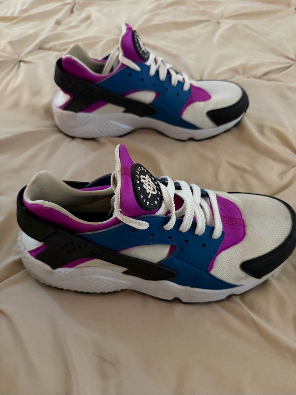 Nike Air Huarache "Blue Jay / Hyper Violet" - Size 10.5 - Picture 4 of 5